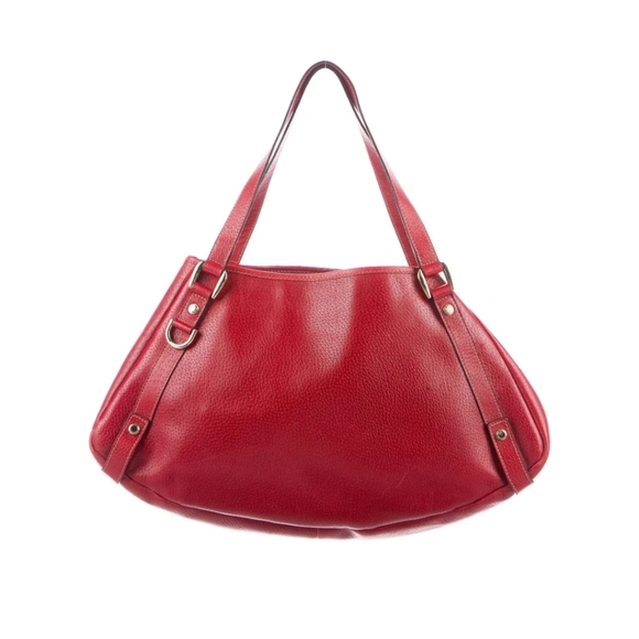 Gucci Medium Leather Abbey Tote Red - Picture 5 of 12